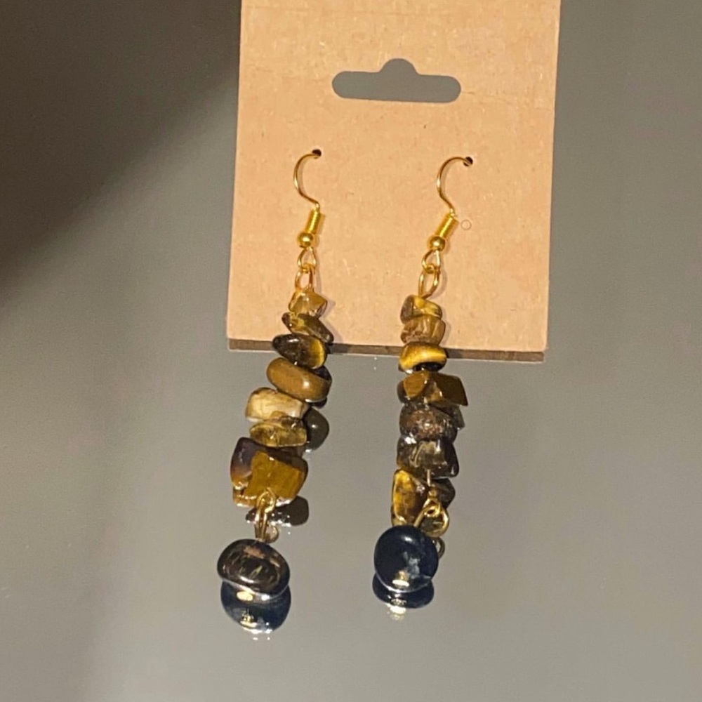 Tigers eye earrings